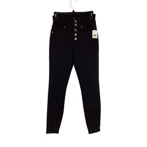 Good American Good Waist Skinny High Rise Jeans Size 2 / 26 Black